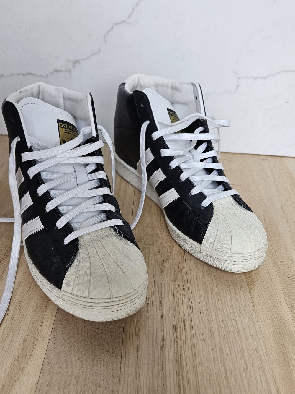 EUC Original Superstar Up Hidden Wedge Sneaker, Size 7.5